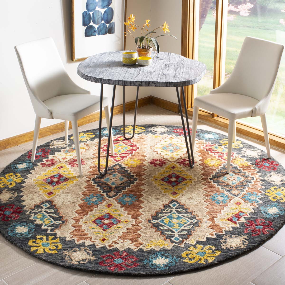 Safavieh Aspen 508 Rug, APN508 - Beige / Charcoal