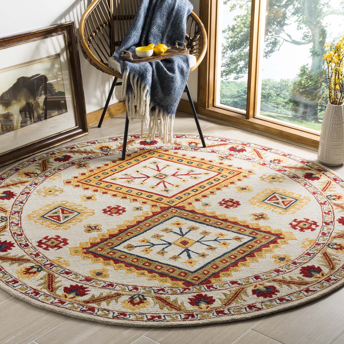 Safavieh Aspen 706 Rug, APN706 - Ivory / Multi