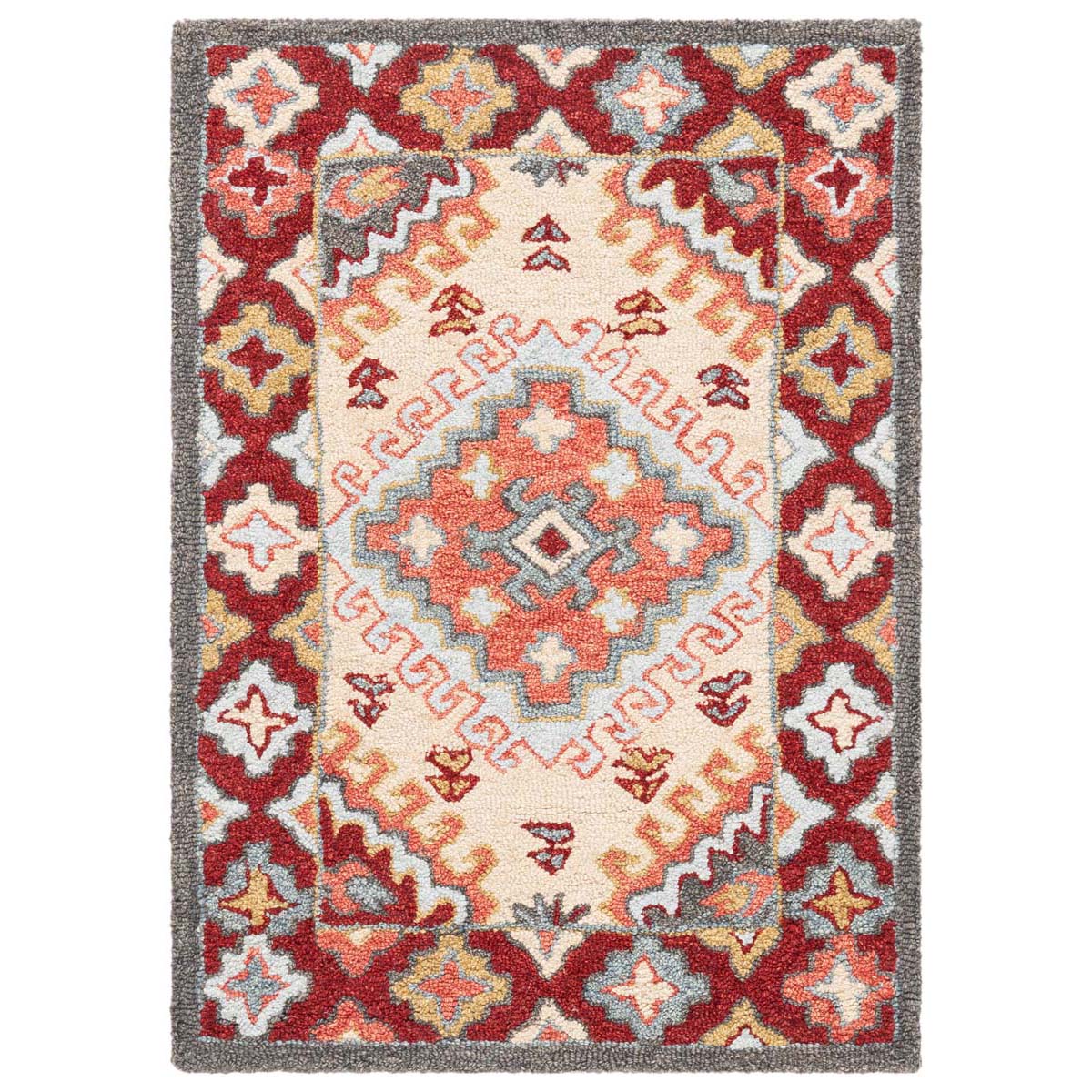 Safavieh Aspen 801 Rug, APN801 - Red / Ivory