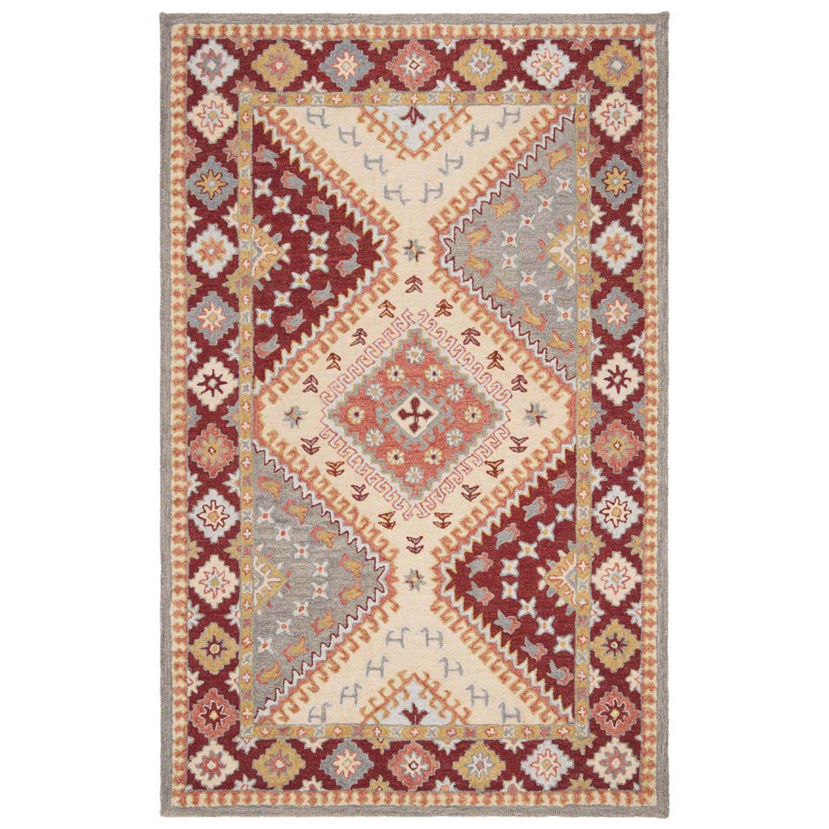 Safavieh Aspen 801 Rug, APN801 - Red / Ivory