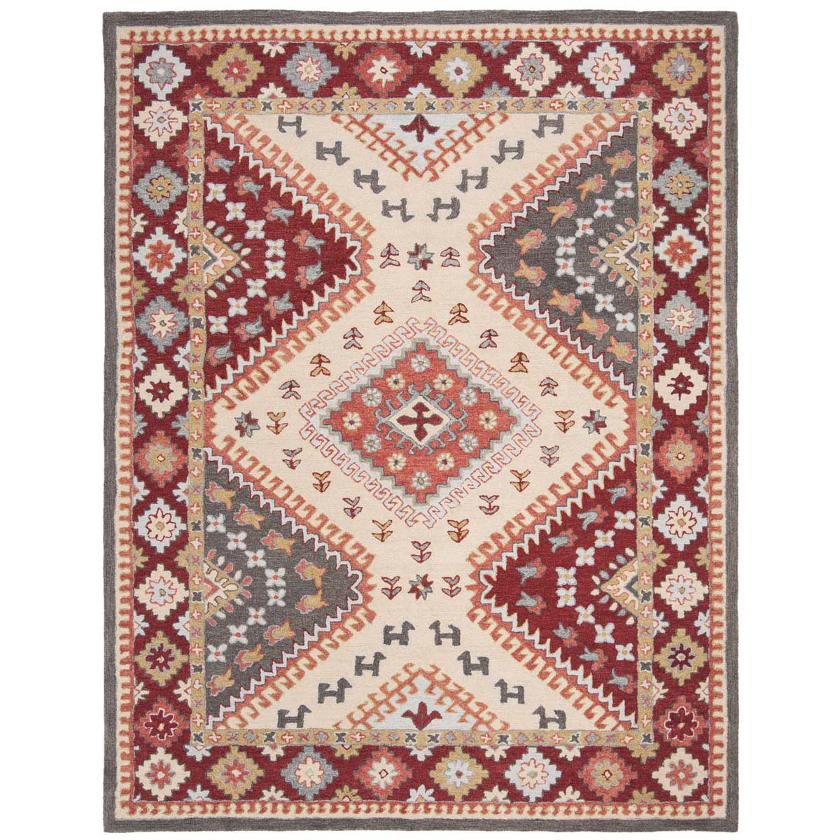 Safavieh Aspen 801 Rug, APN801 - Red / Ivory