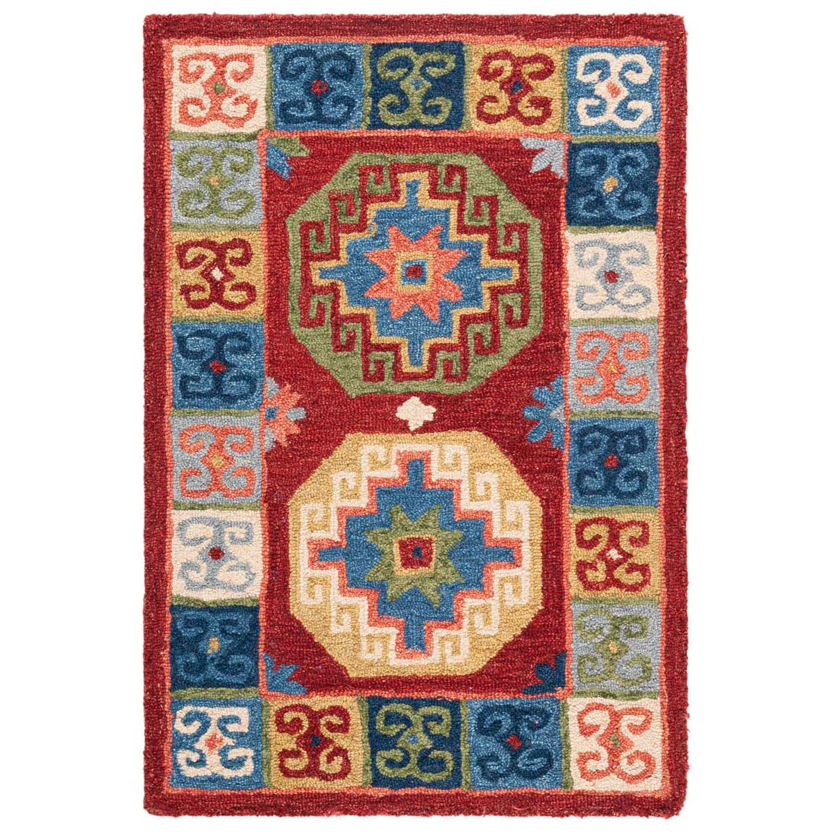 Safavieh Aspen 802 Rug, APN802 - Red / Blue