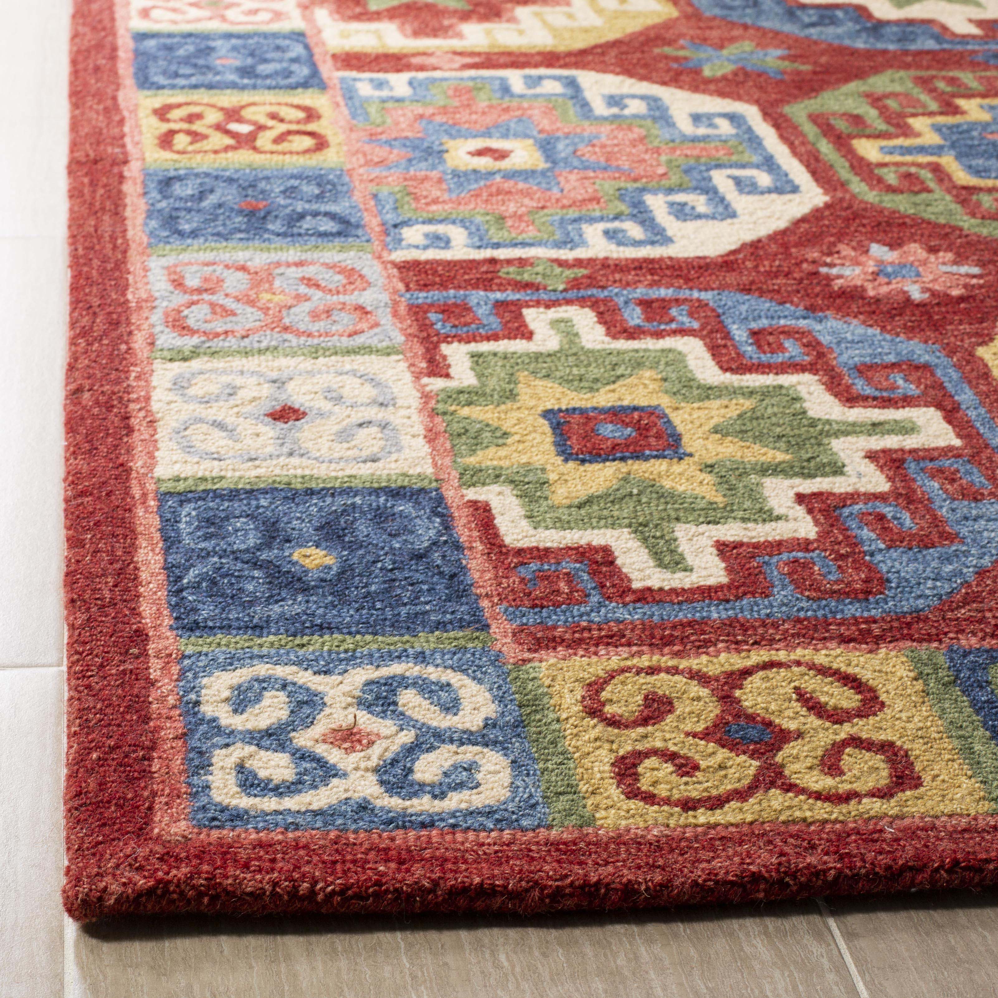 Safavieh Aspen 802 Rug, APN802 - Red / Blue