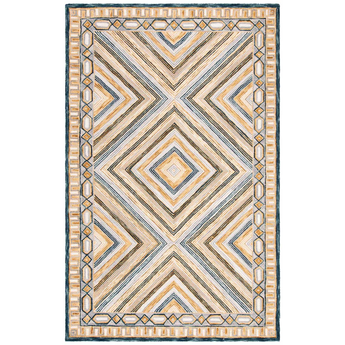 Safavieh Aspen 809 Rug, APN809 - Navy / Gold