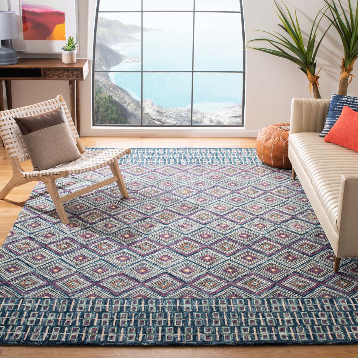 Safavieh Aspen 812 Rug, APN812 - Blue / Red