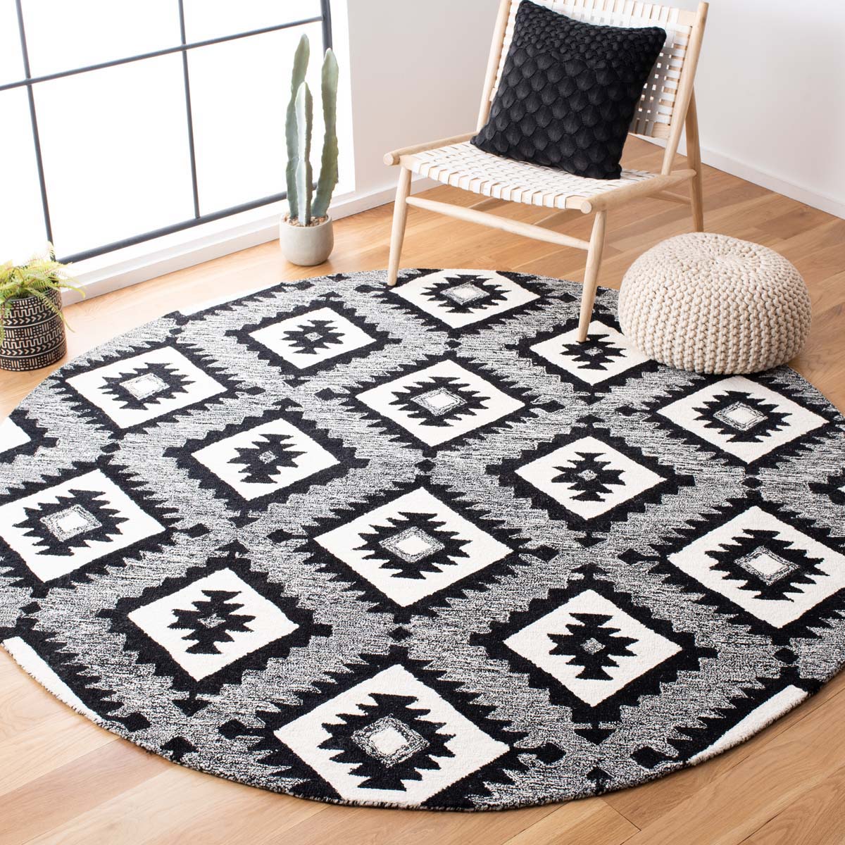 Safavieh Aspen 813 Rug, APN813 - Charcoal / Black