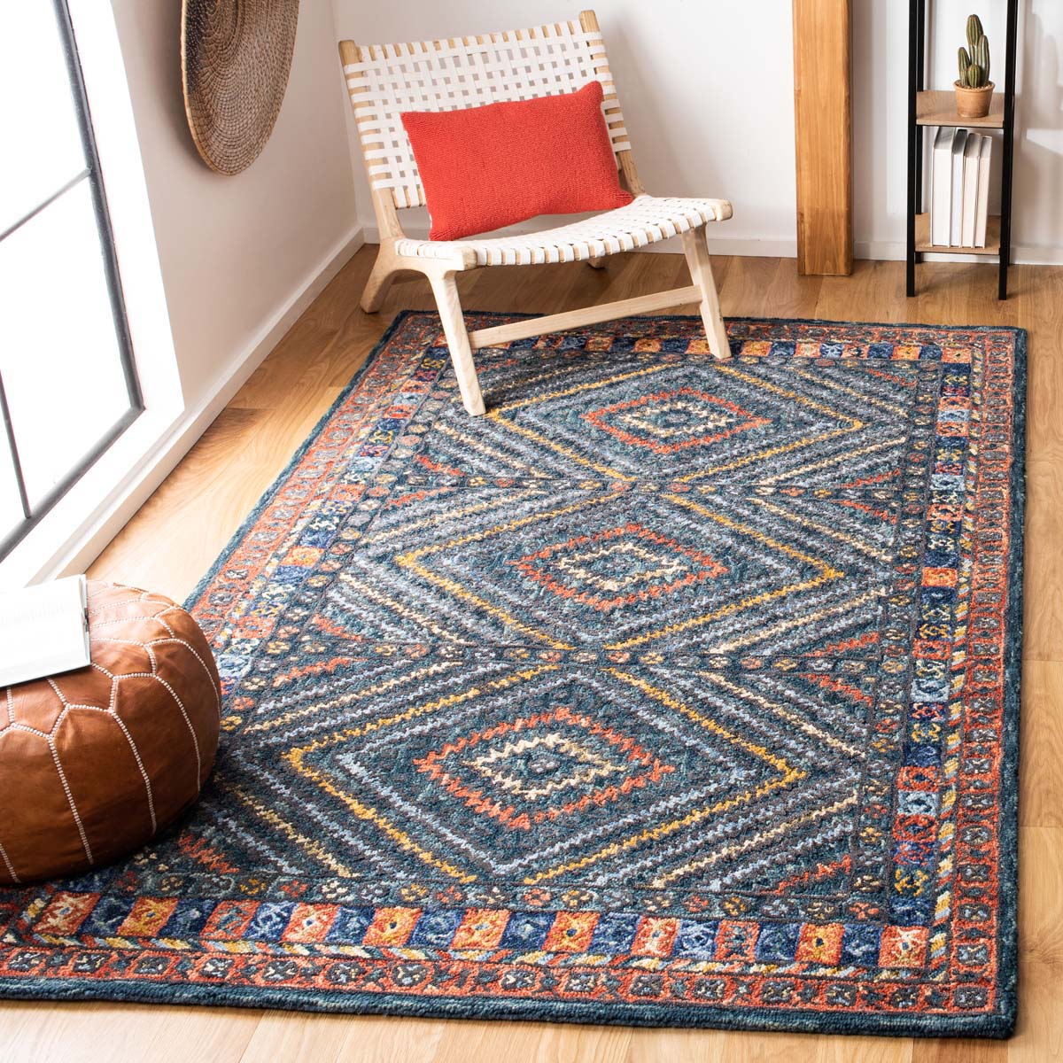 Safavieh Aspen 815 Rug, APN815 - Rust / Green