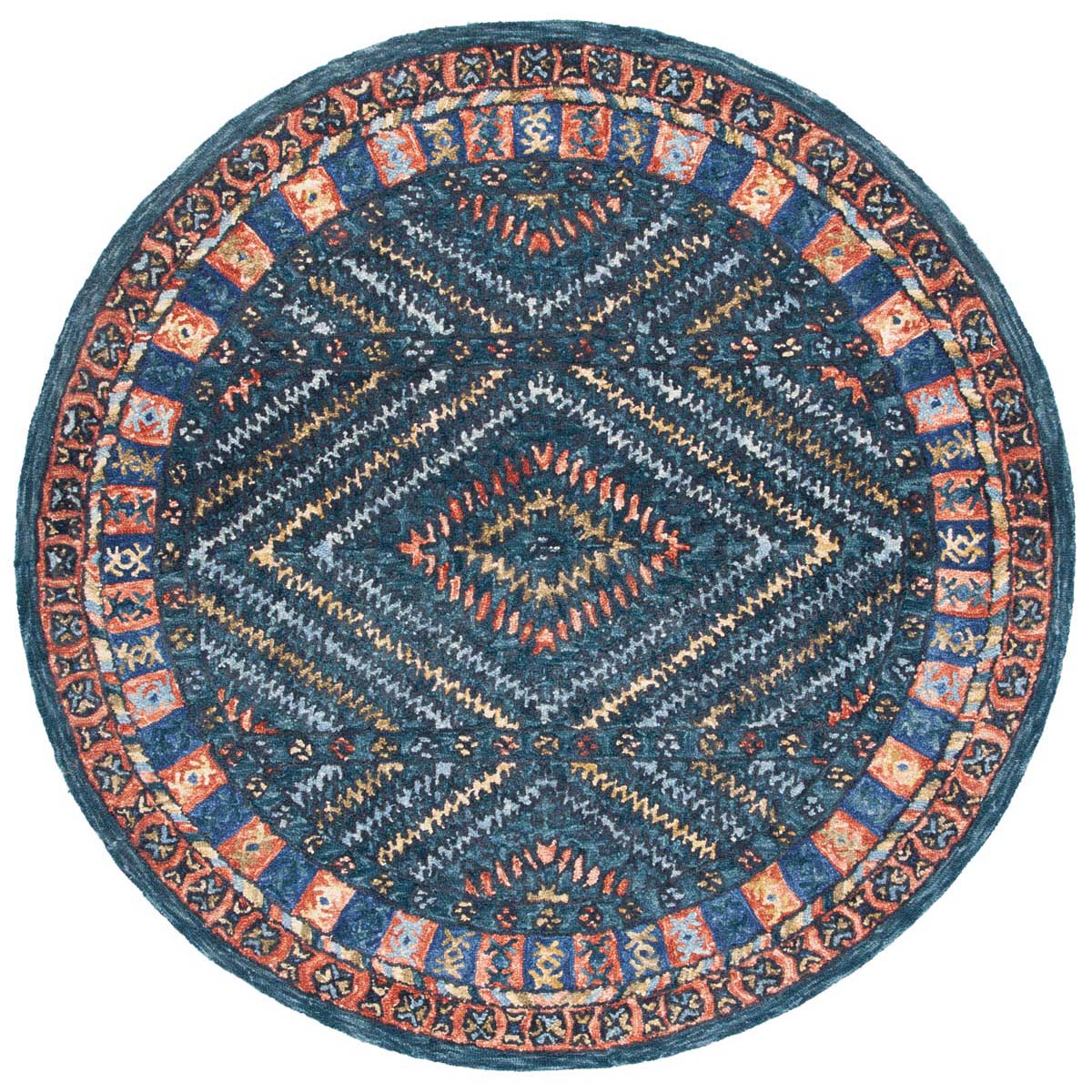 Safavieh Aspen 815 Rug, APN815 - Rust / Green