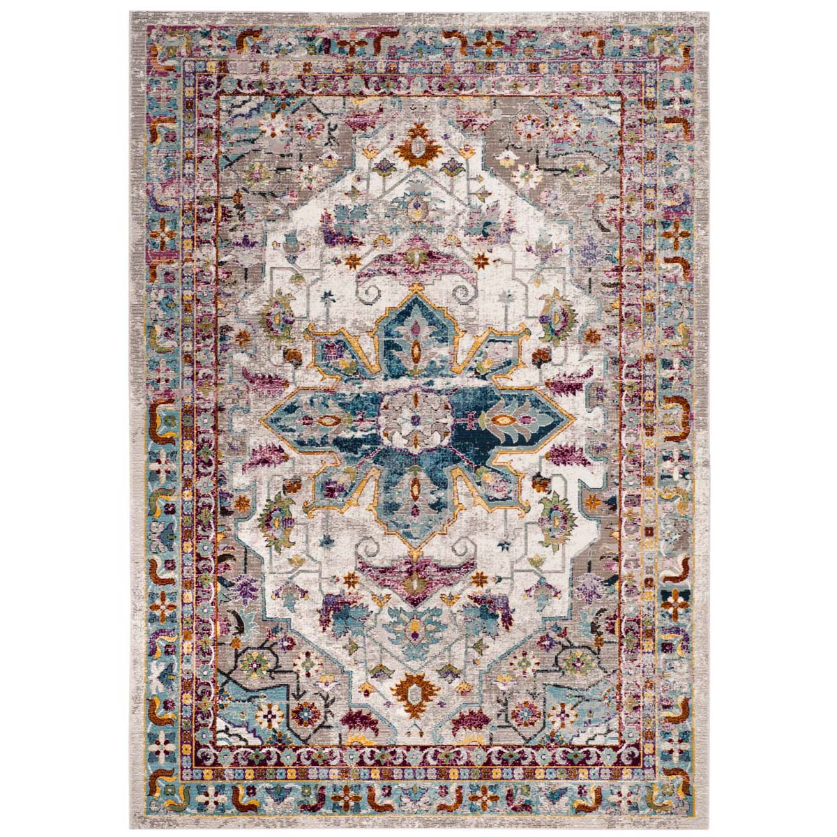 Safavieh Aria 160 Rug, ARA160 - Cream / Multi