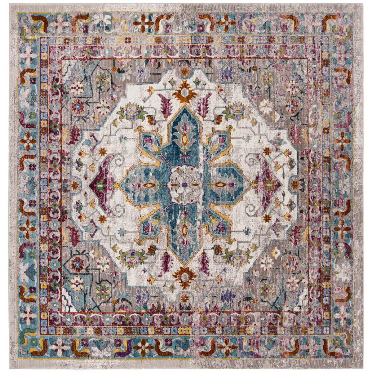 Safavieh Aria 160 Rug, ARA160 - Cream / Multi