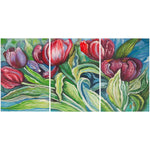 Safavieh Nouveau Tulips Triptych Wall Art