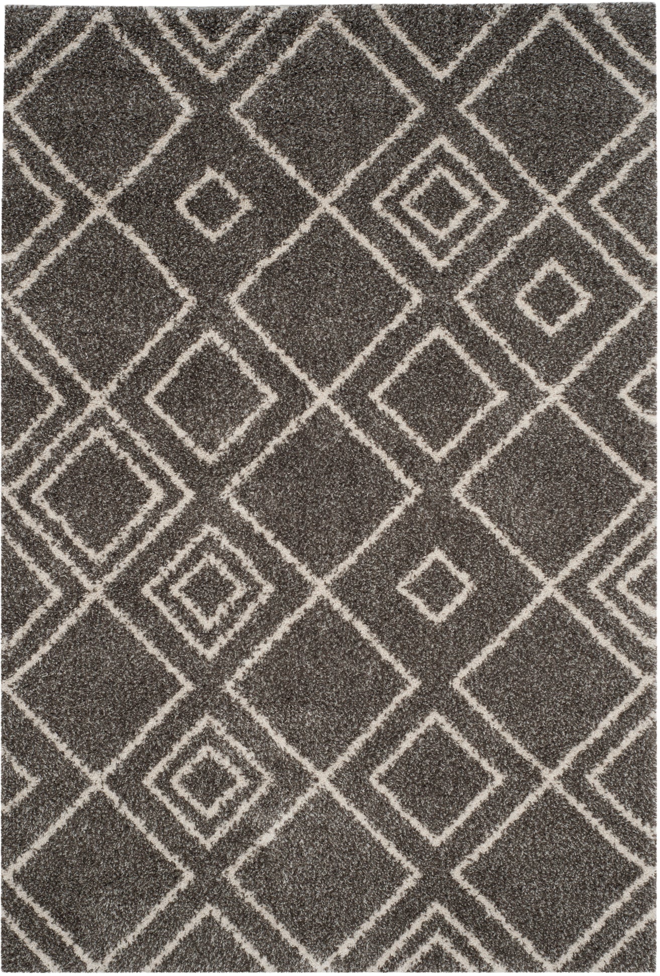 Safavieh Arizona Shag 744 Rug, ASG744 - Brown / Ivory