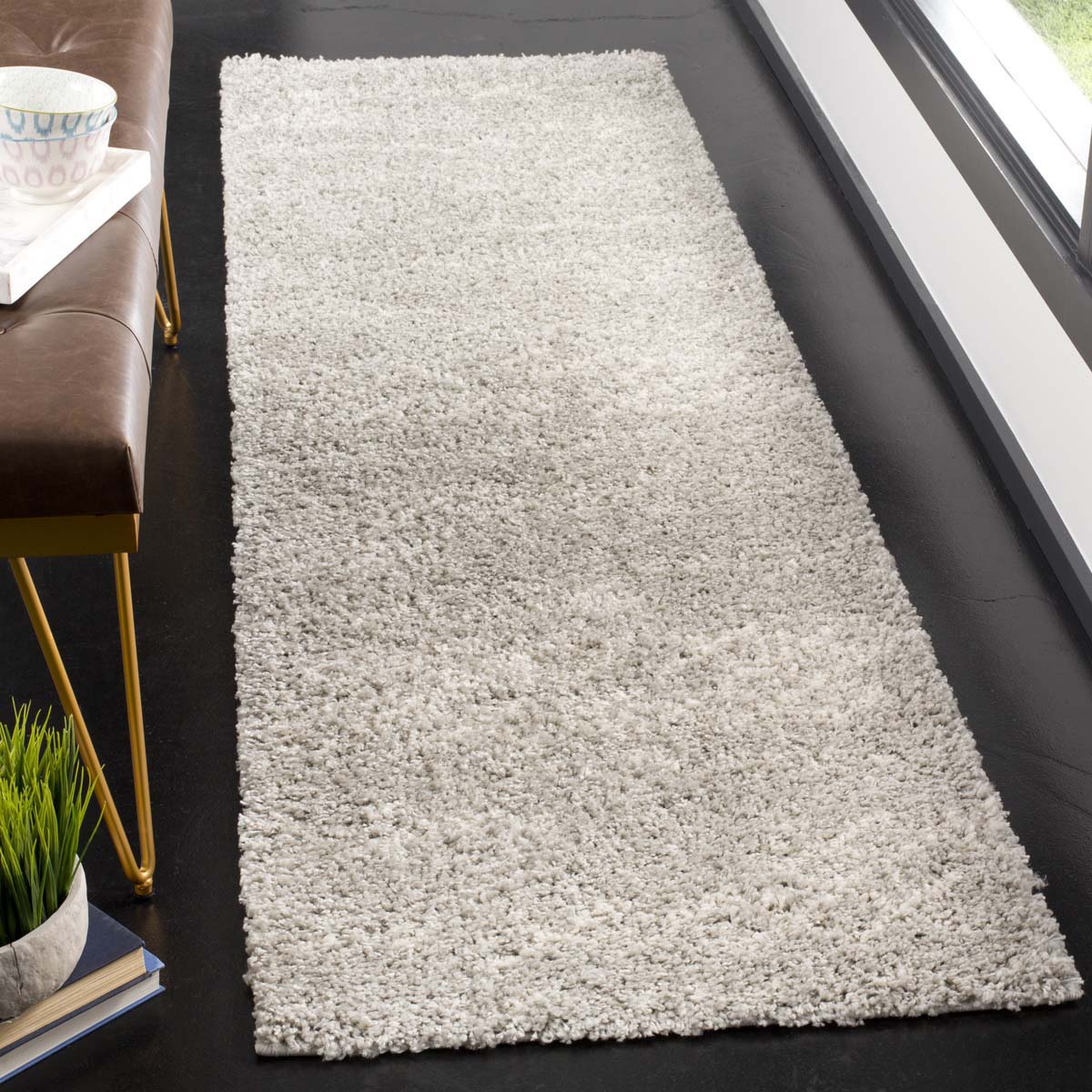 Safavieh Arizona Shag 745 Rug, ASG745 - GREY / IVORY