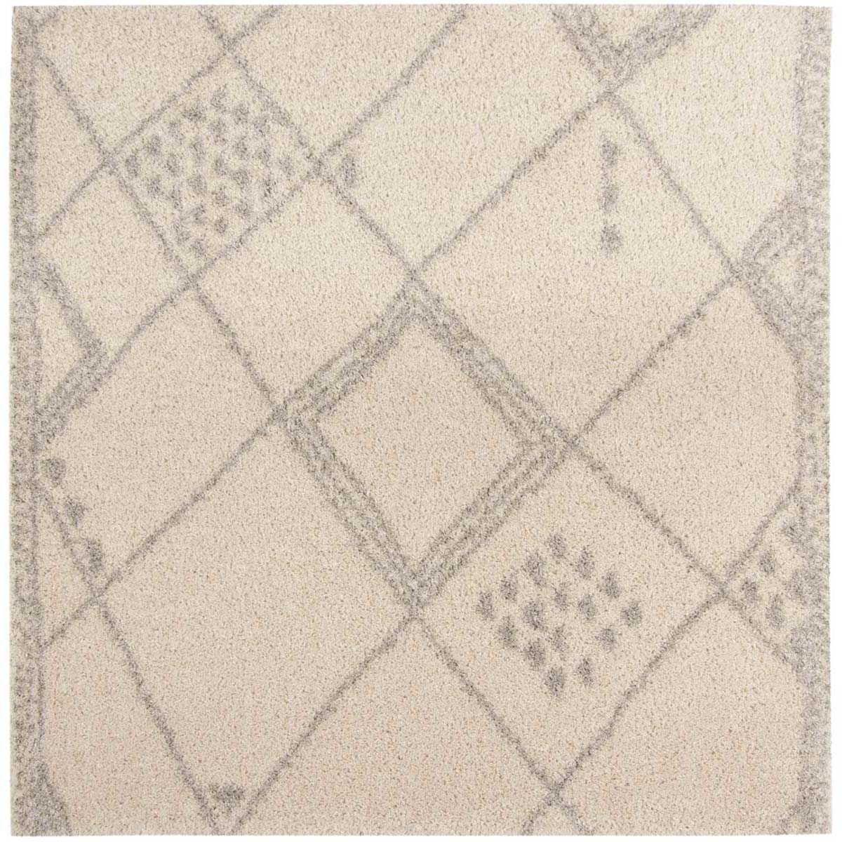 Safavieh Arizona Shag 751 Rug, ASG751 - IVORY / GREY