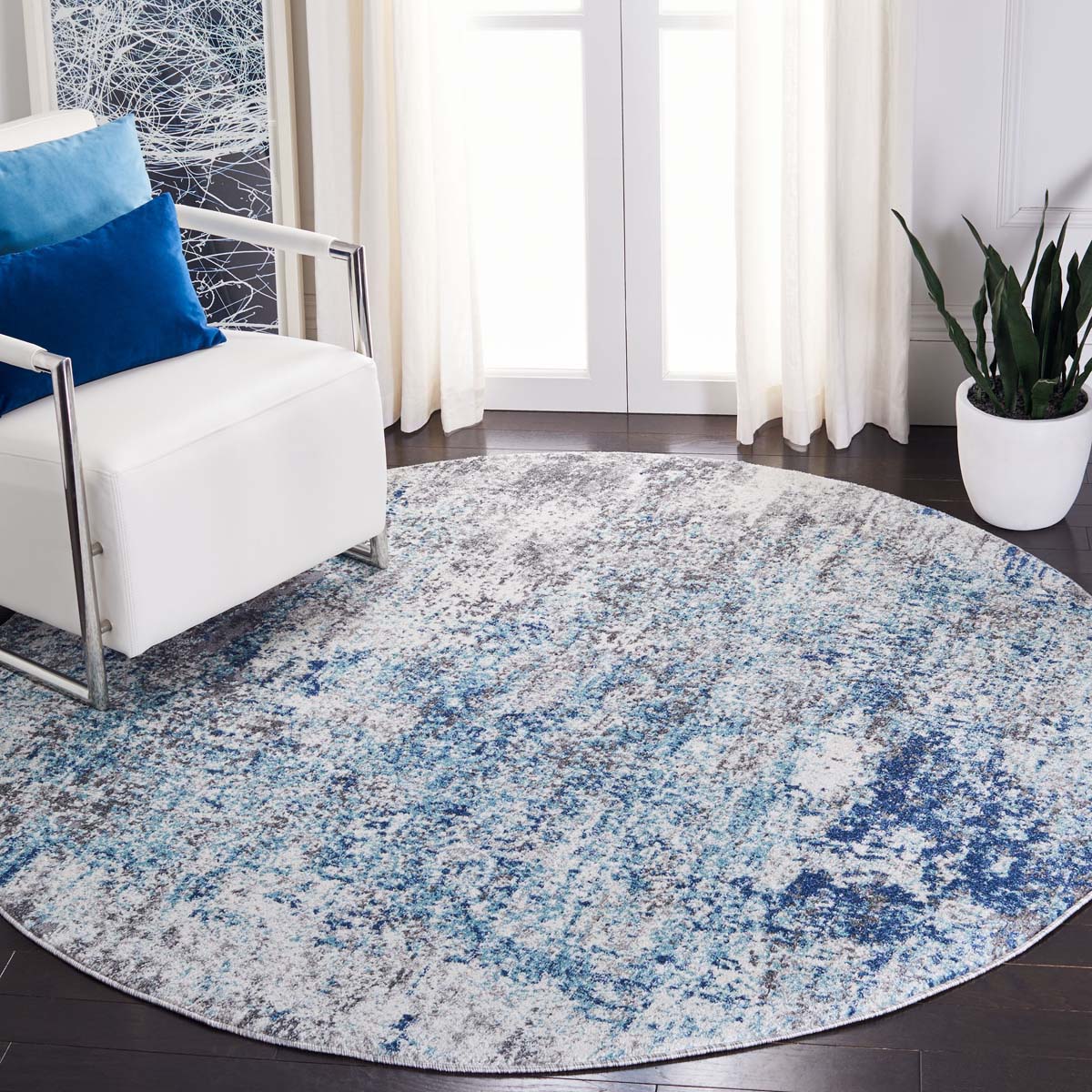 Safavieh Aston 705 Rug, ASN705 - Light Blue / Grey