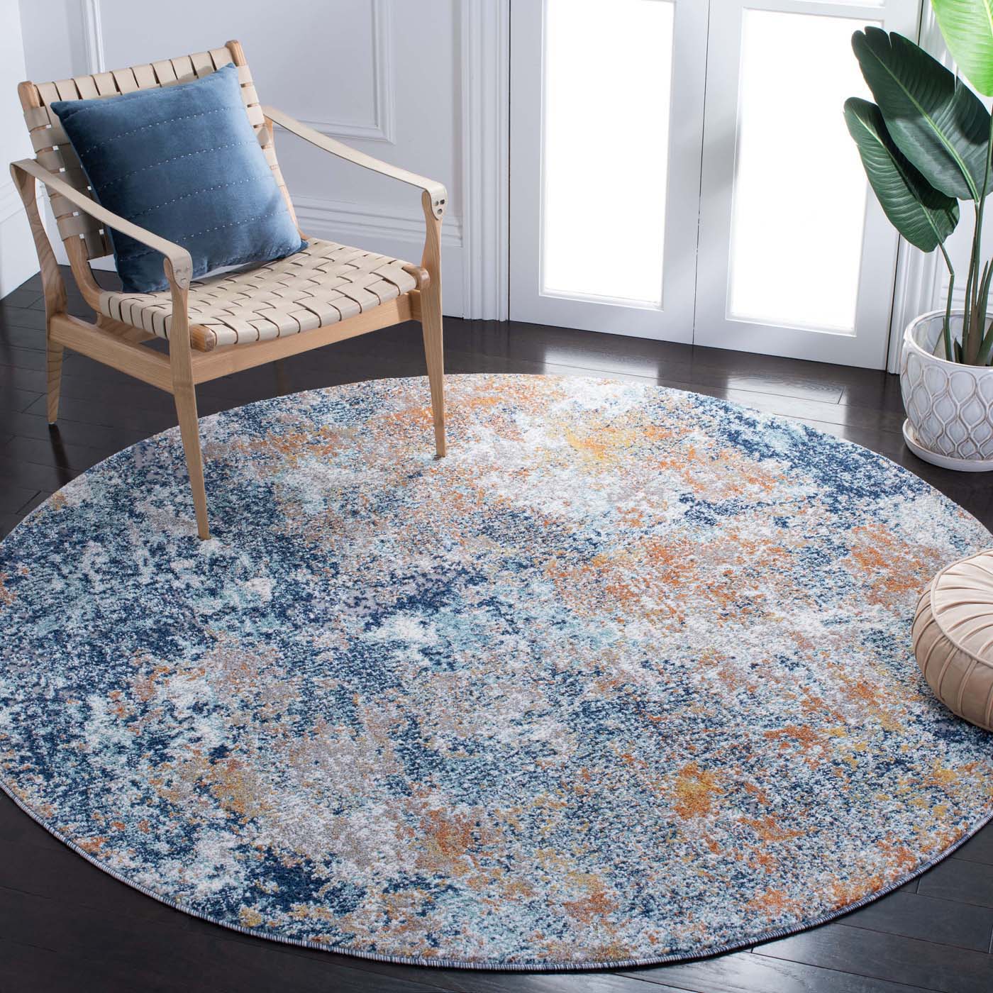 Safavieh Aston 710 Rug, ASN710 - Navy / Gold