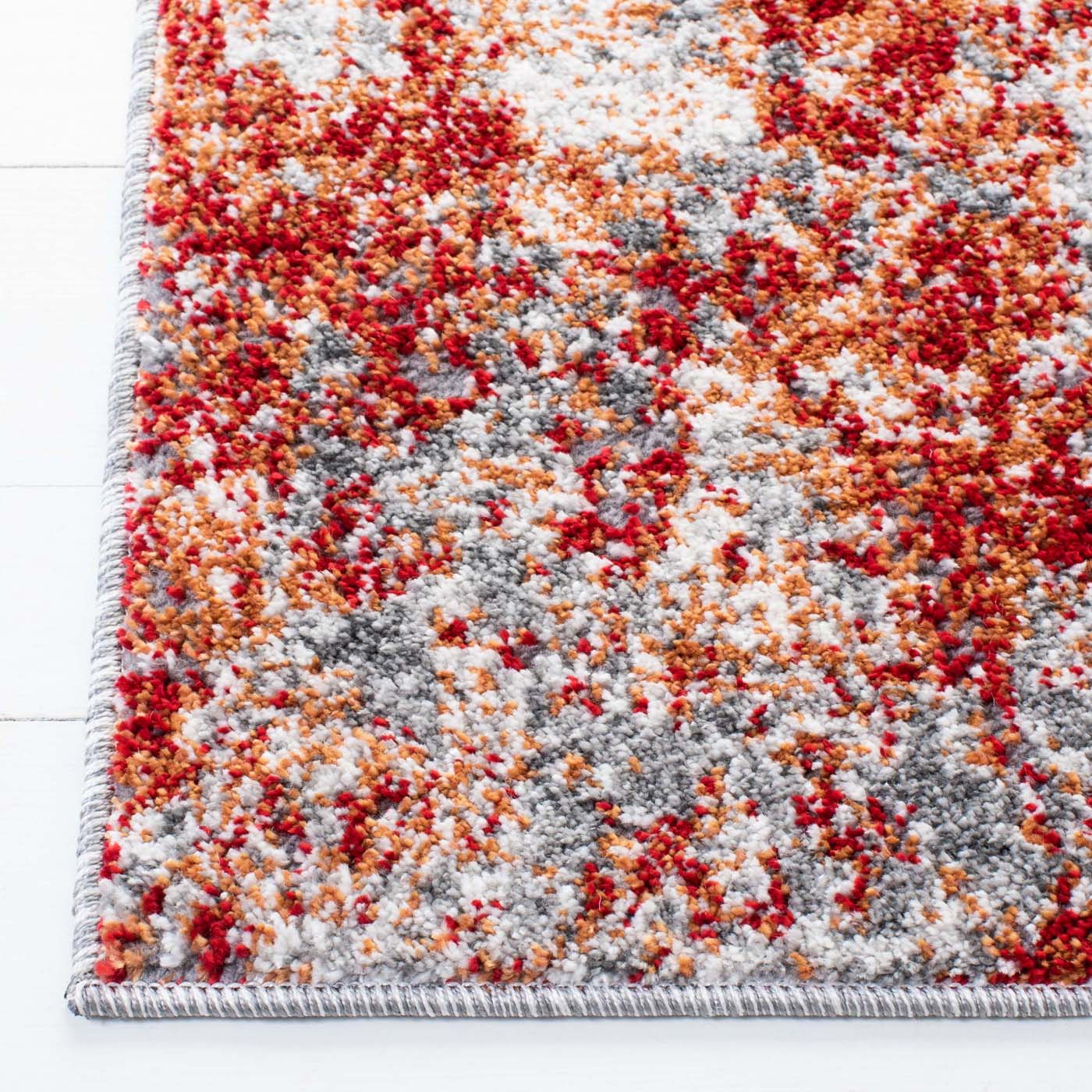 Safavieh Aston 710 Rug, ASN710 - Red / Grey