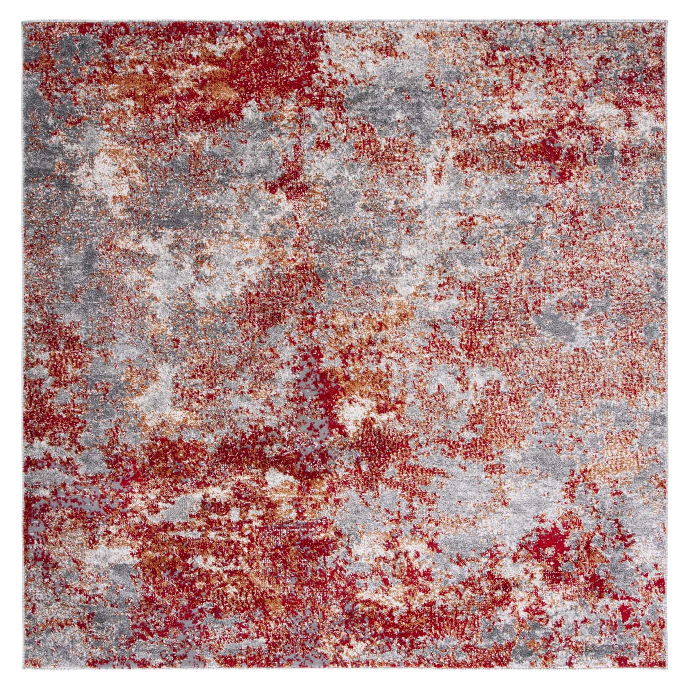 Safavieh Aston 710 Rug, ASN710 - Red / Grey