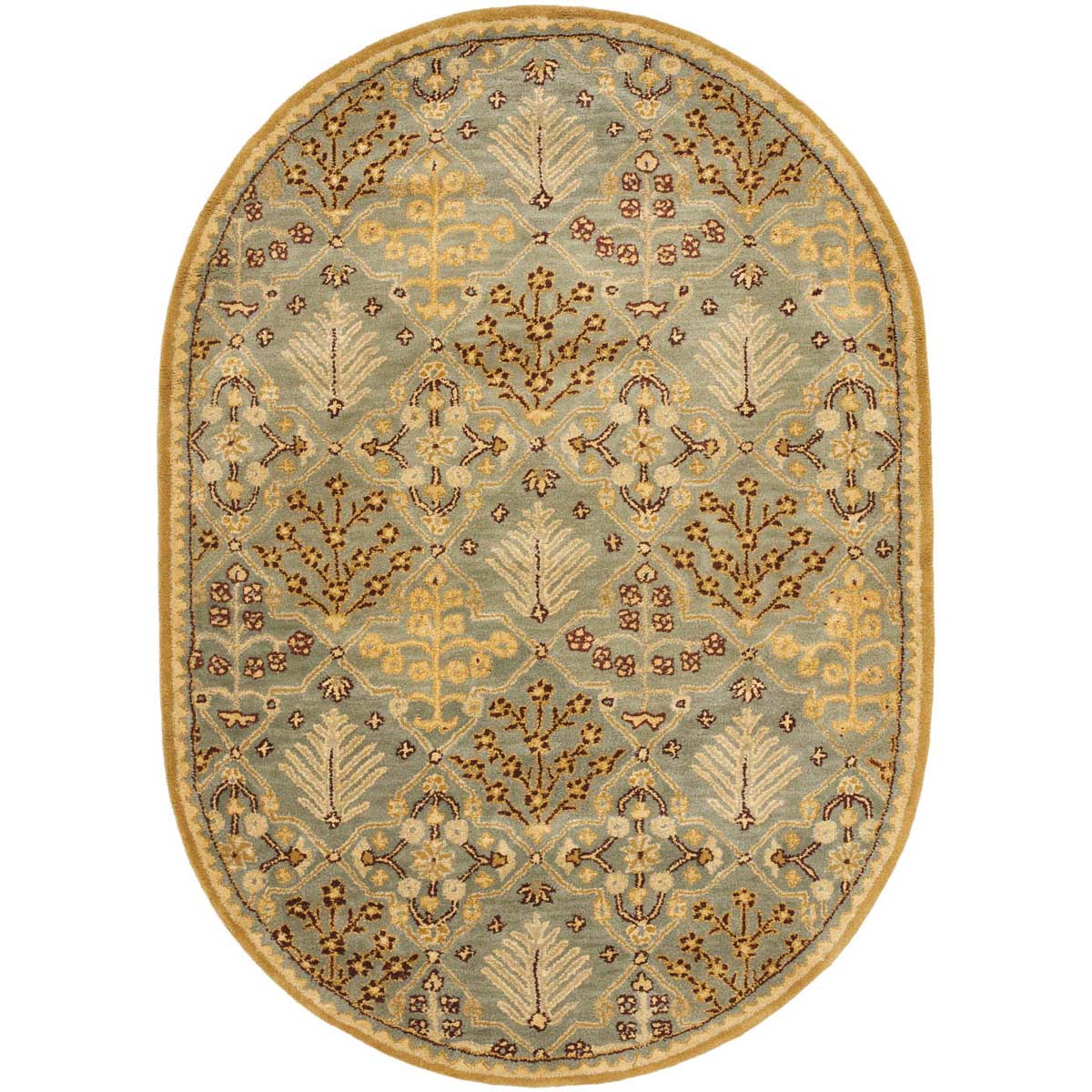 Safavieh Antiquity 13A Rug, AT613A - Light Blue / Gold