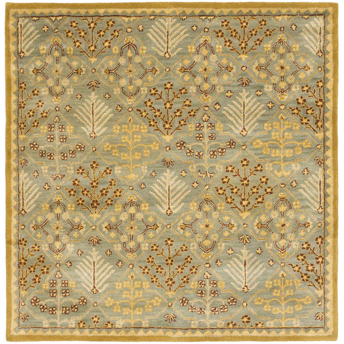 Safavieh Antiquity 13A Rug, AT613A - Light Blue / Gold