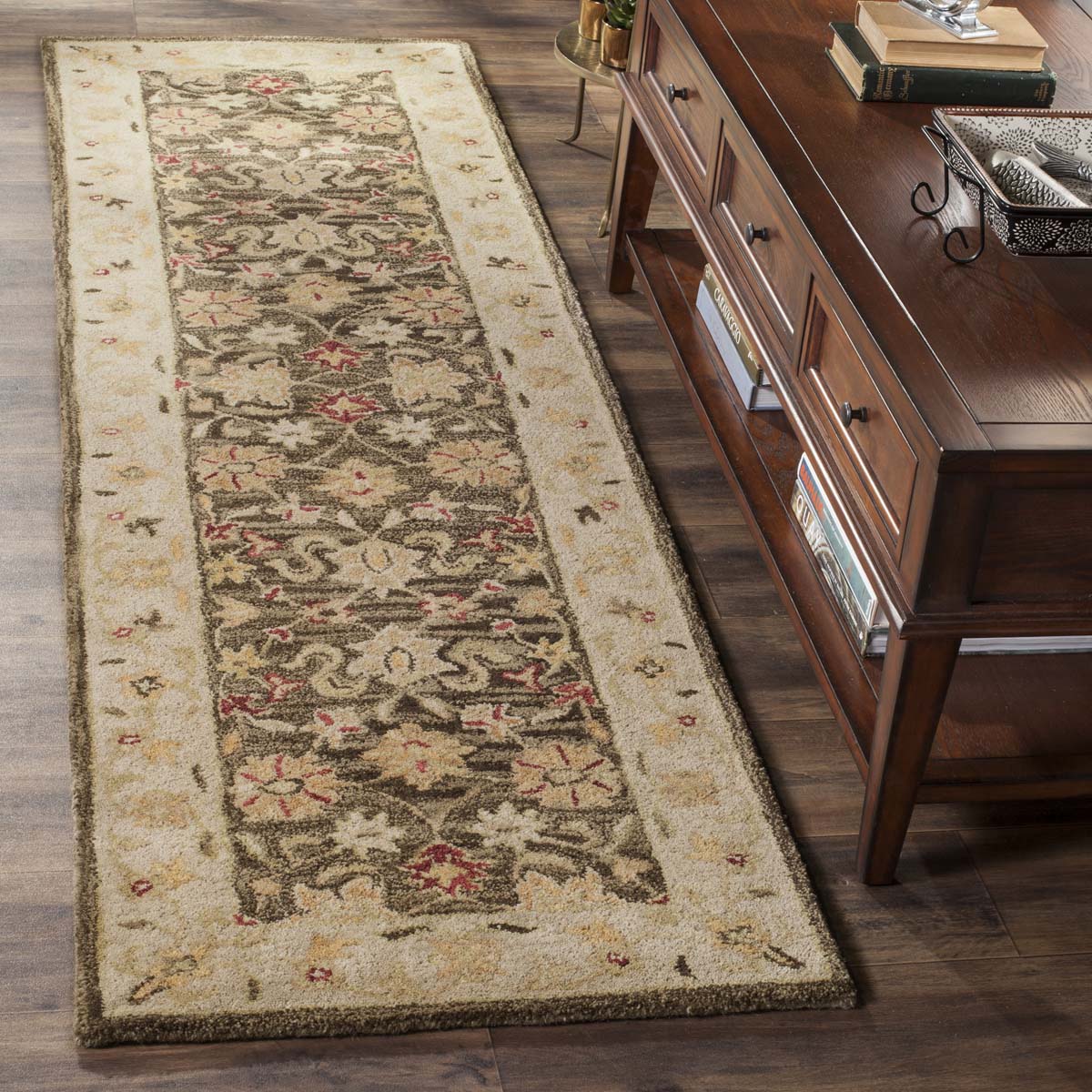 Safavieh Antiquity 53A Rug, AT853A - Olive Grey / Beige