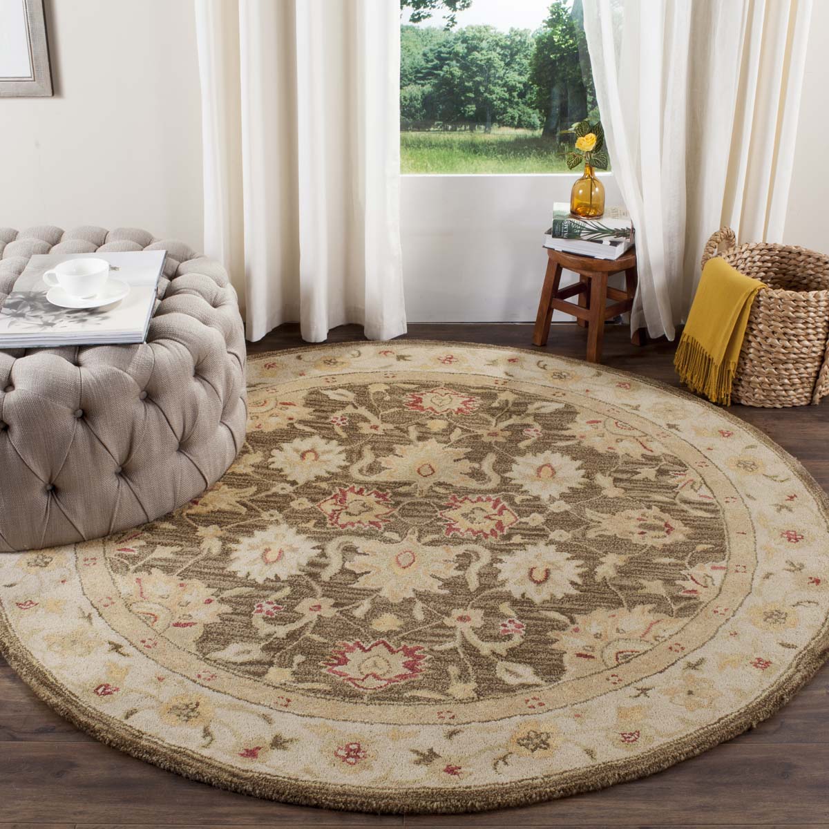 Safavieh Antiquity 53A Rug, AT853A - Olive Grey / Beige