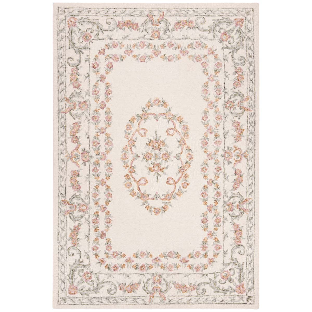 Safavieh Aubusson 102 Rug, AUB102 - Ivory / Pink