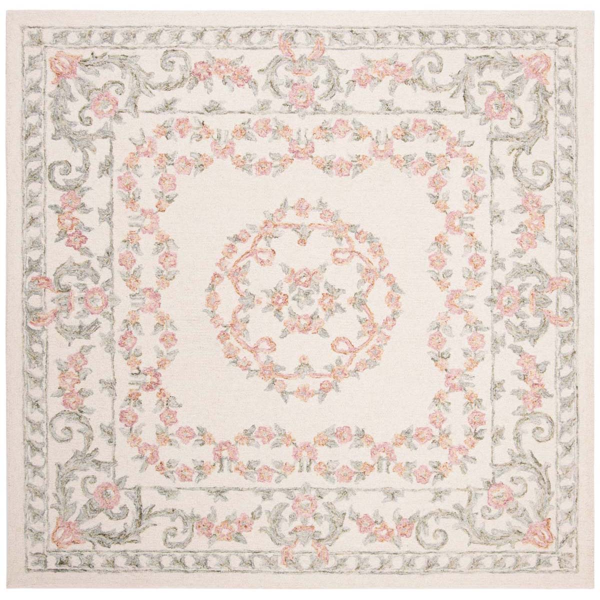 Safavieh Aubusson 102 Rug, AUB102 - Ivory / Pink