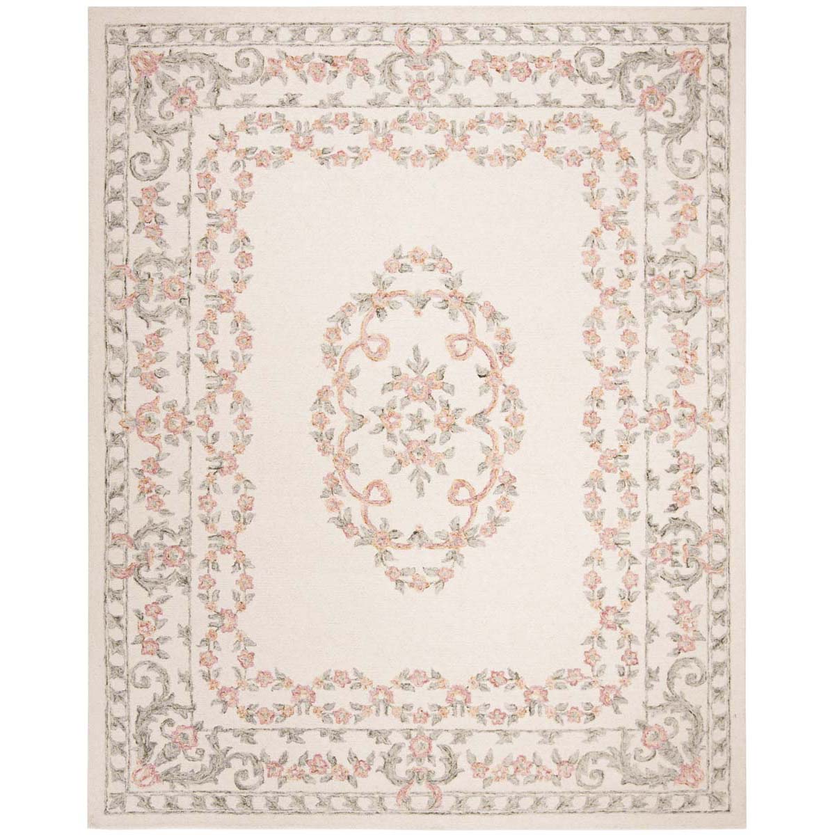 Safavieh Aubusson 102 Rug, AUB102 - Ivory / Pink