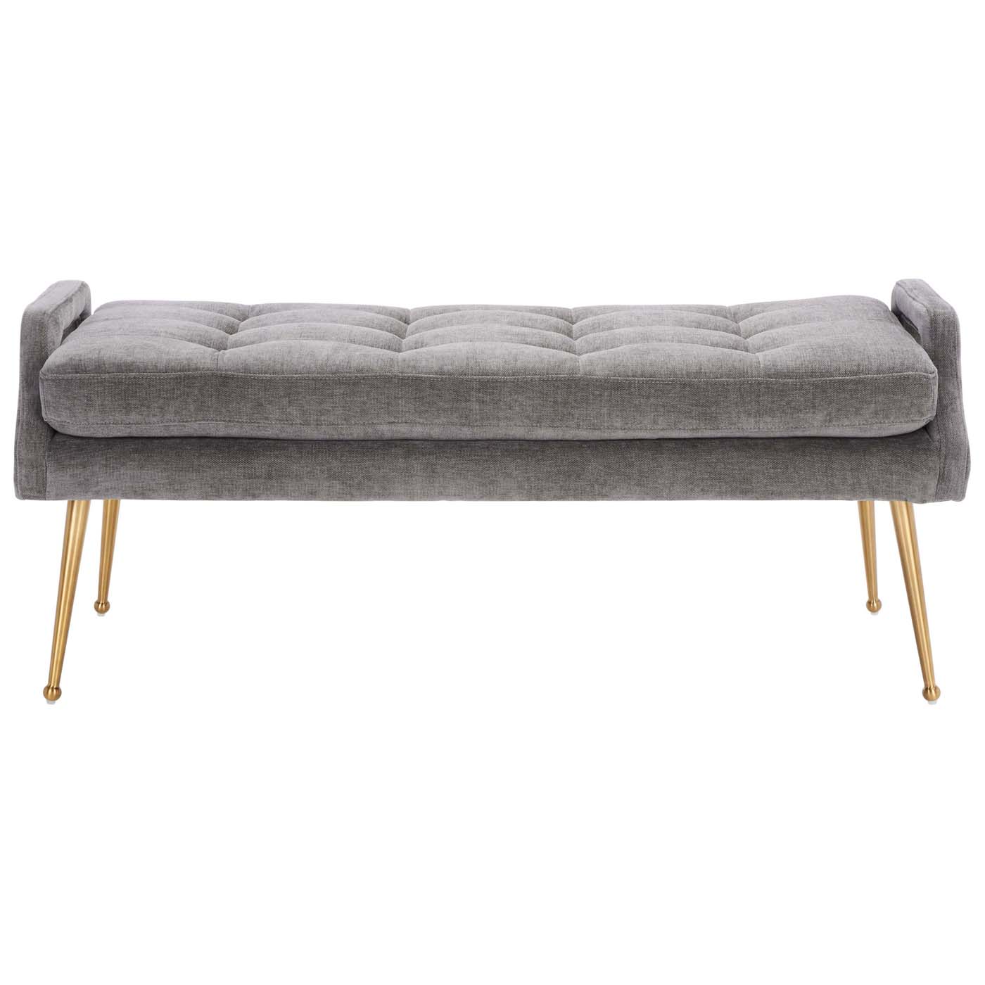 Safavieh Everdeen Bench , BCH5200 - Charcoal / Gold