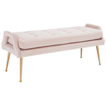 Safavieh Everdeen Bench , BCH5200 - Pink / Gold