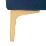 Safavieh Zarya Tufted Rectangular Bench , BCH6300 - Navy Velvet/Brass