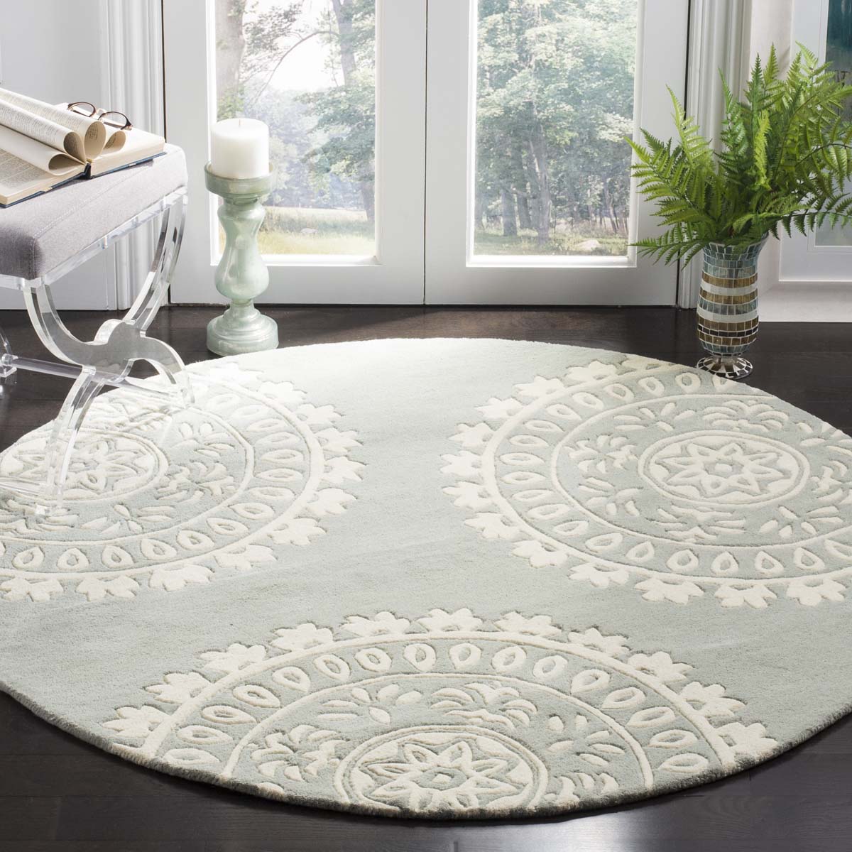 Safavieh Bella 121 Rug, BEL121 - Grey / Ivory