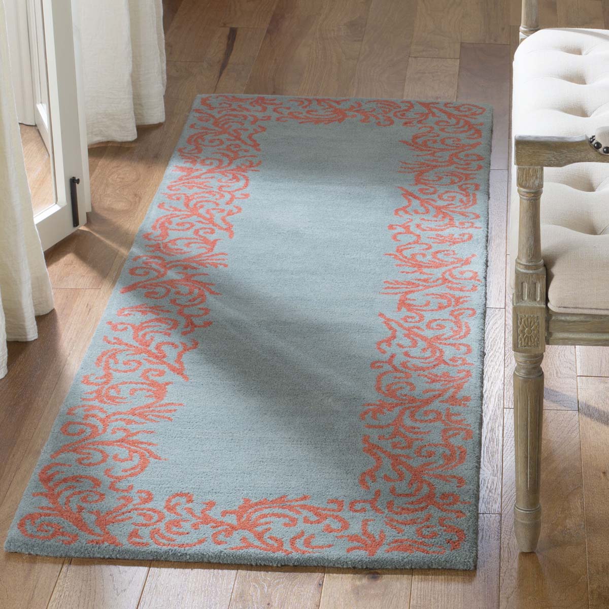 Safavieh Bella 350 Rug, BEL350 - Blue / Coral