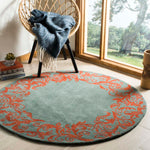 Safavieh Bella 350 Rug, BEL350 - Blue / Coral