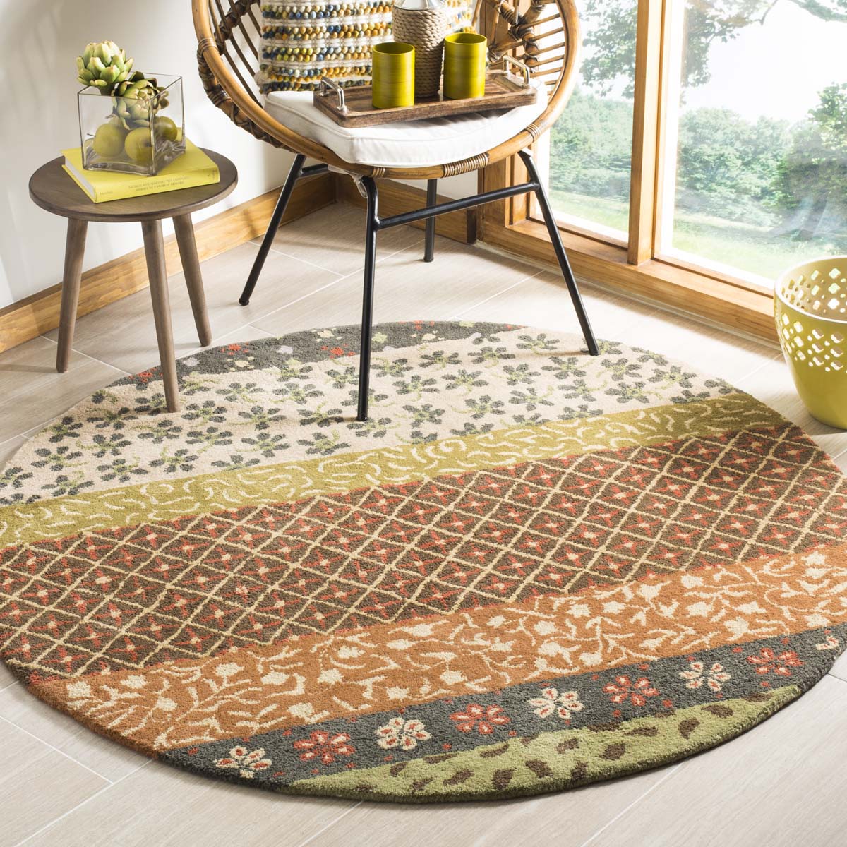 Safavieh Bella 351 Rug, BEL351 - Ivory / Multi