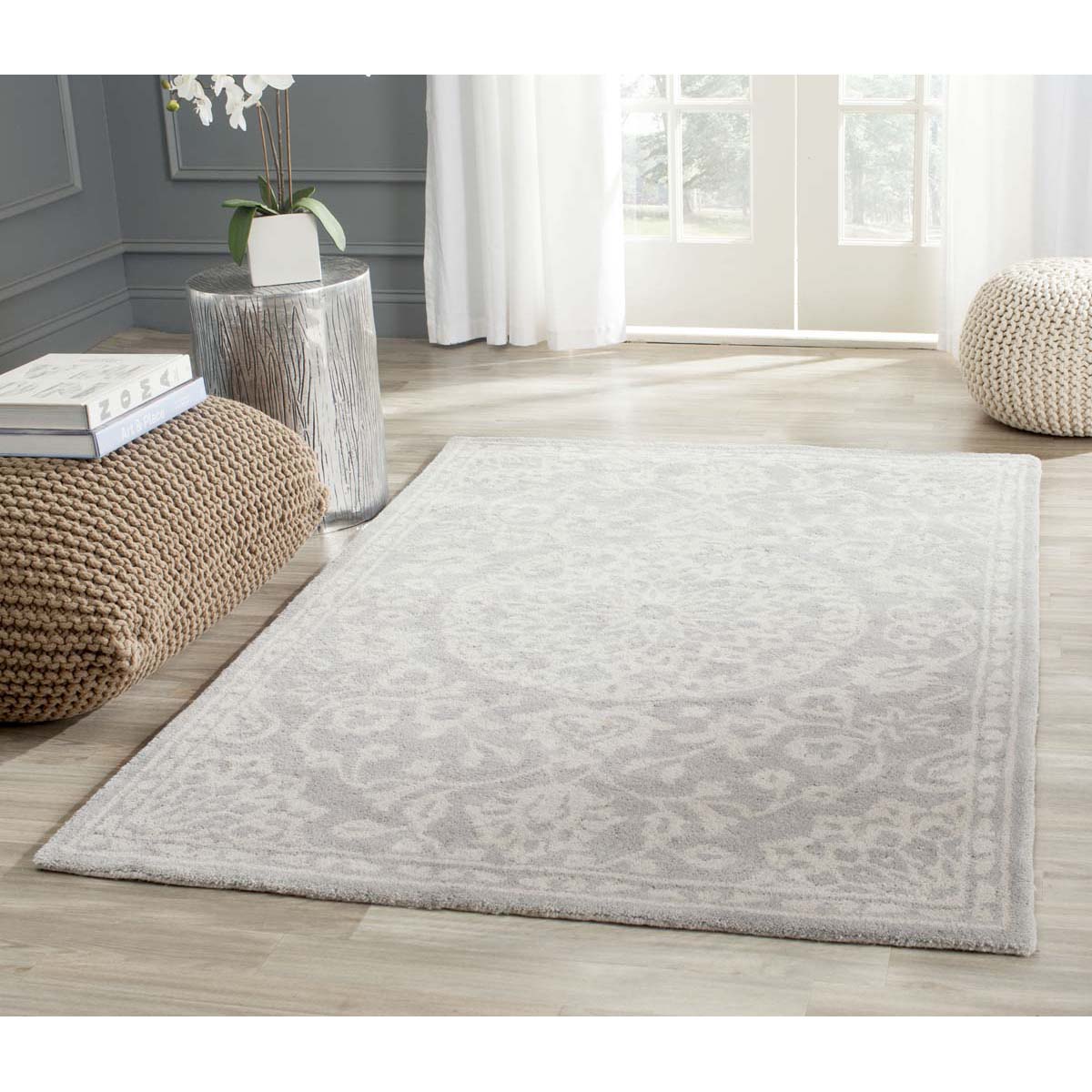 Safavieh Bella 446 Rug, BEL446 - Grey / Silver