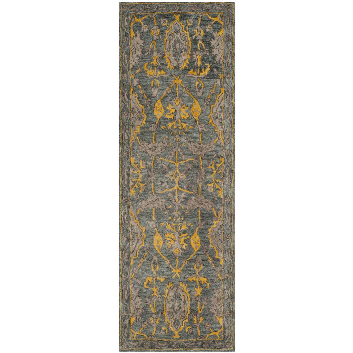 Safavieh Bella 671 Rug, BEL671 - Blue Grey / Gold