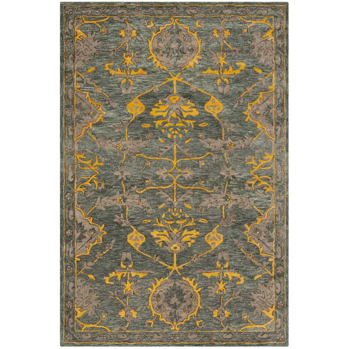 Safavieh Bella 671 Rug, BEL671 - Blue Grey / Gold