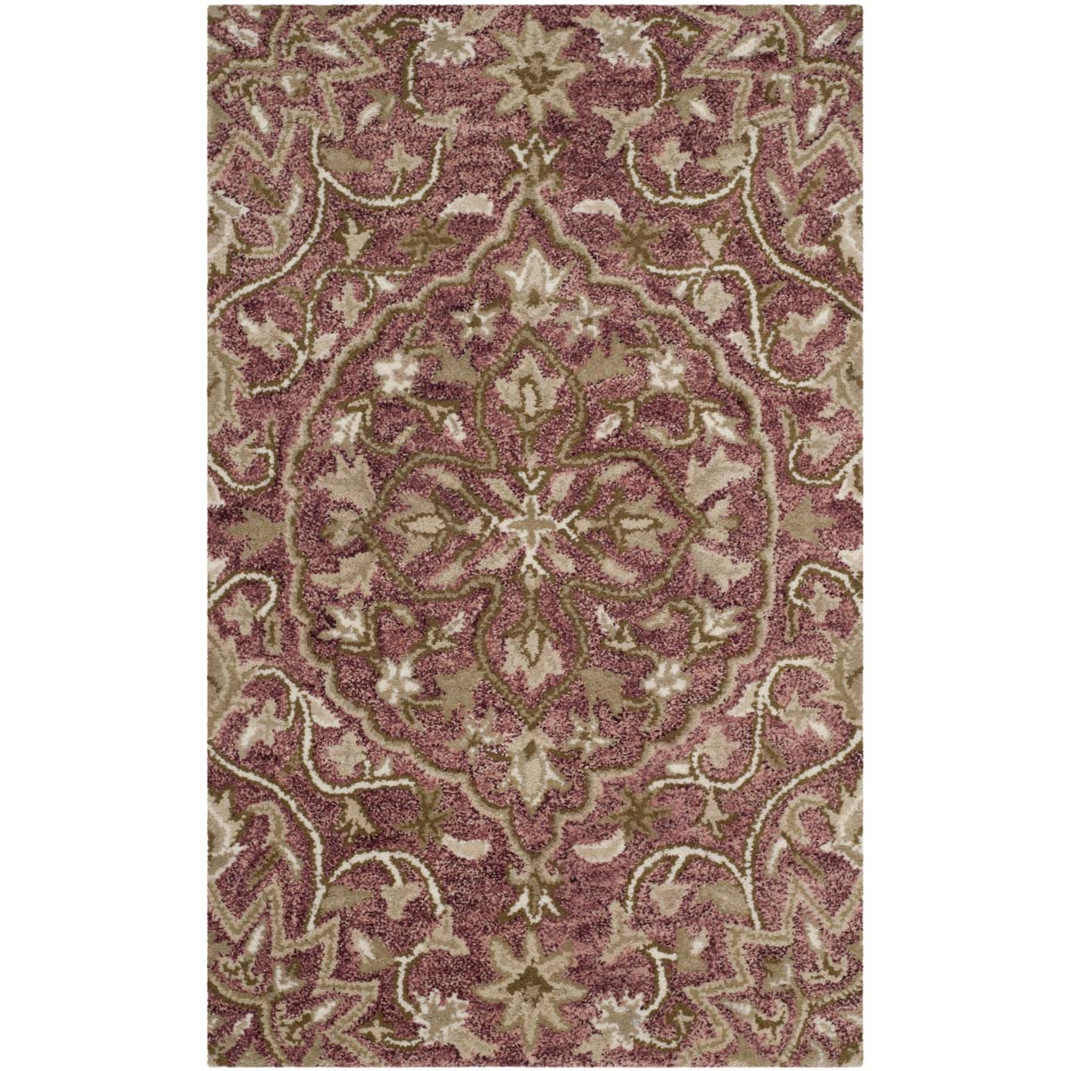 Safavieh Bella 673 Rug, BEL673 - Rose / Taupe