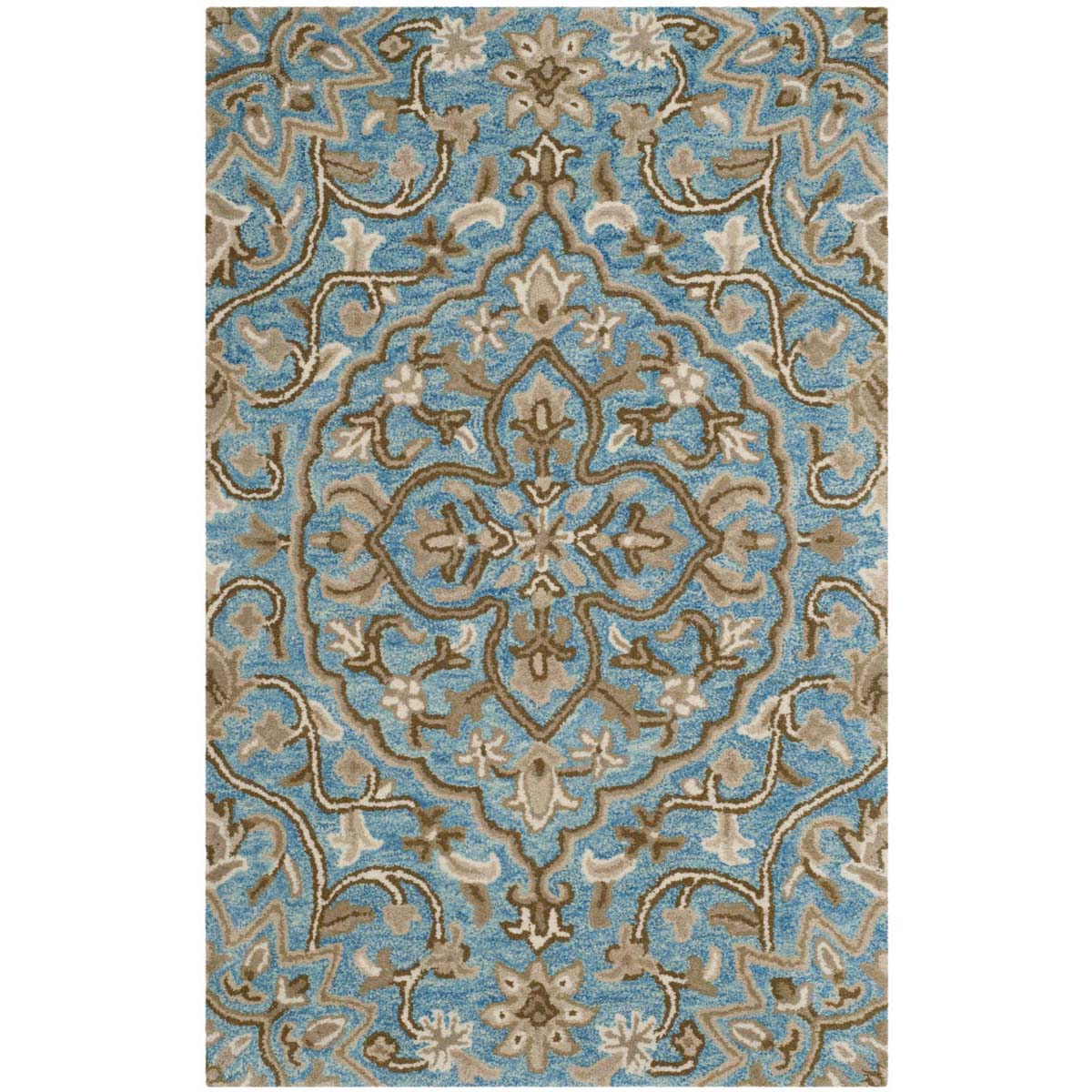 Safavieh Bella 673 Rug, BEL673 - Blue / Taupe