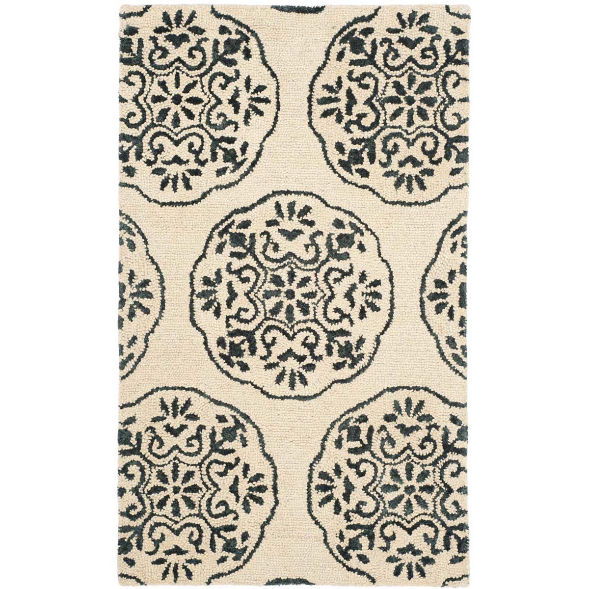 Safavieh Bella 711 Rug, BEL711 - Ivory / Charcoal