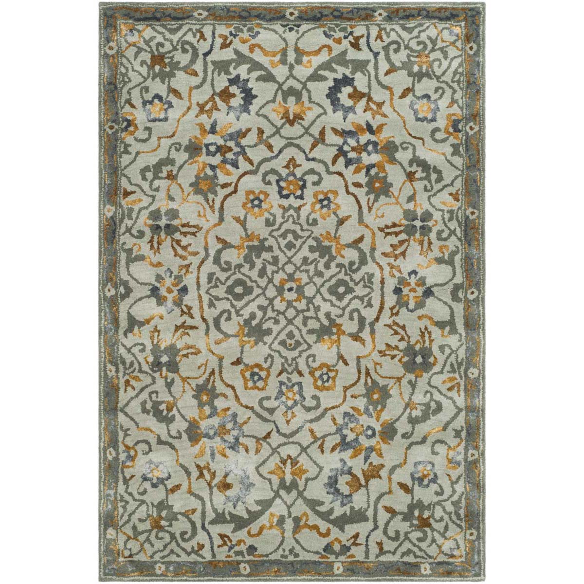 Safavieh Bella 973 Rug, BEL973 - Grey / Gold