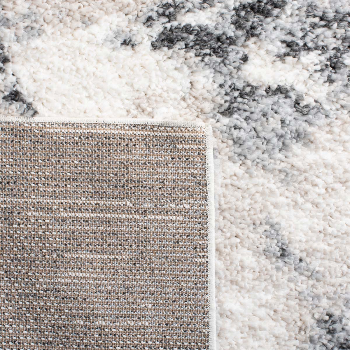 Safavieh Berber Shag 402 Rug, BER402 - GREY / IVORY