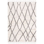 Safavieh Berber Fringe Shag 628 Rug, BFG628 - Creme / Black