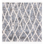 Safavieh Berber Fringe Shag 628 Rug, BFG628 - Dark Grey / Cream