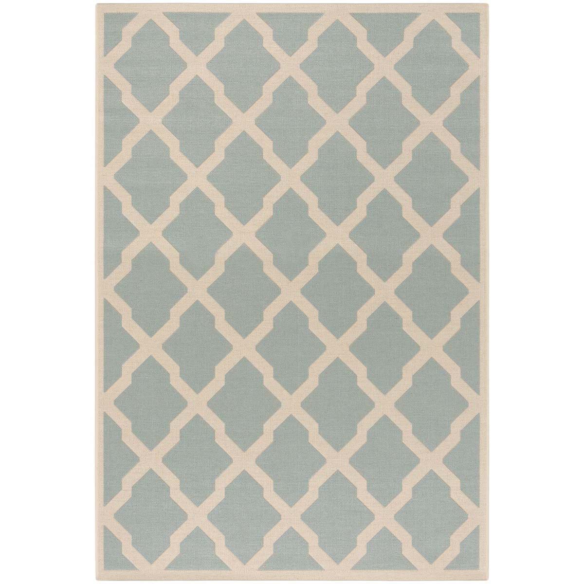 Safavieh Beach House 122 Rug, BHS122 - Aqua / Cream