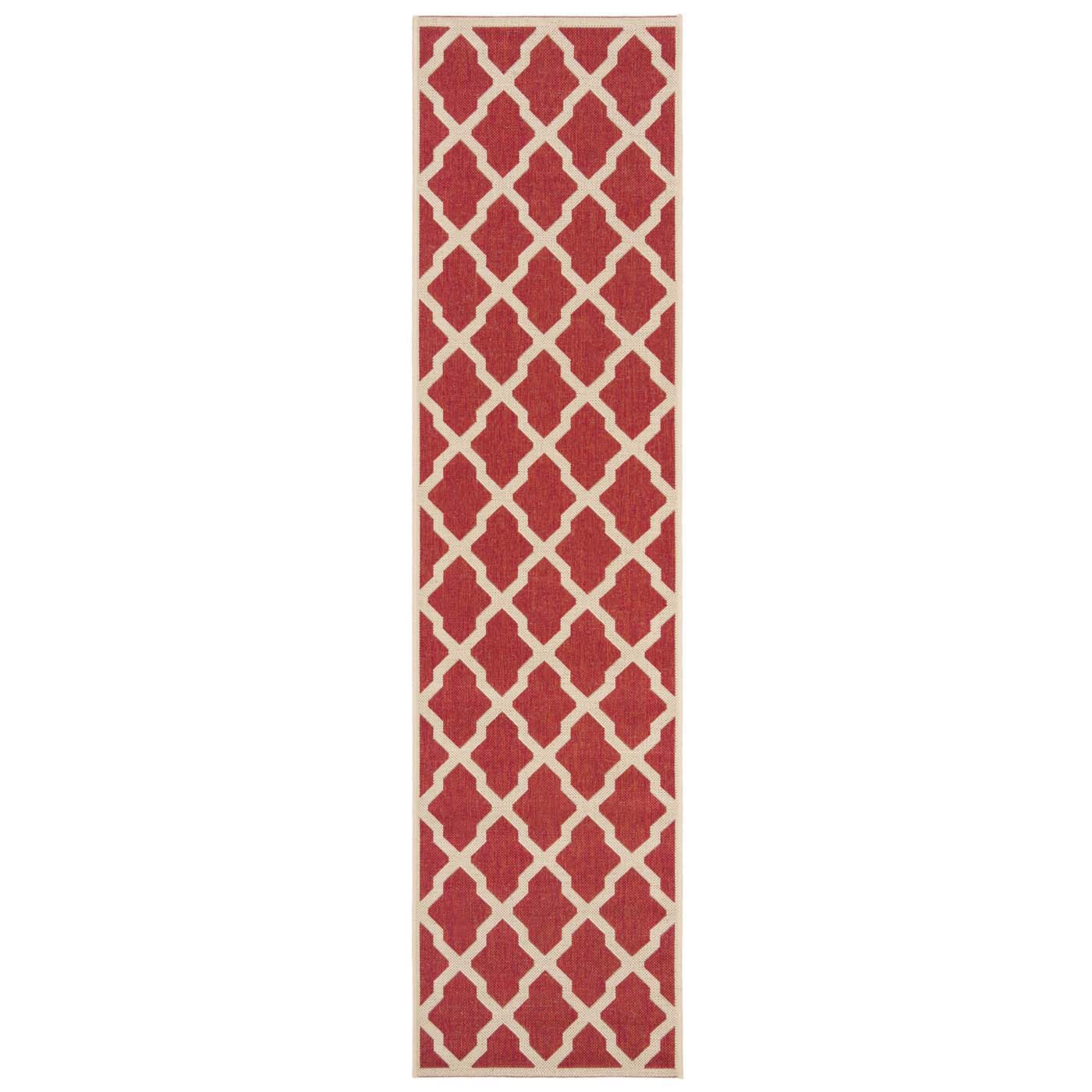 Safavieh Beach House 122 Rug, BHS122 - Red / Creme