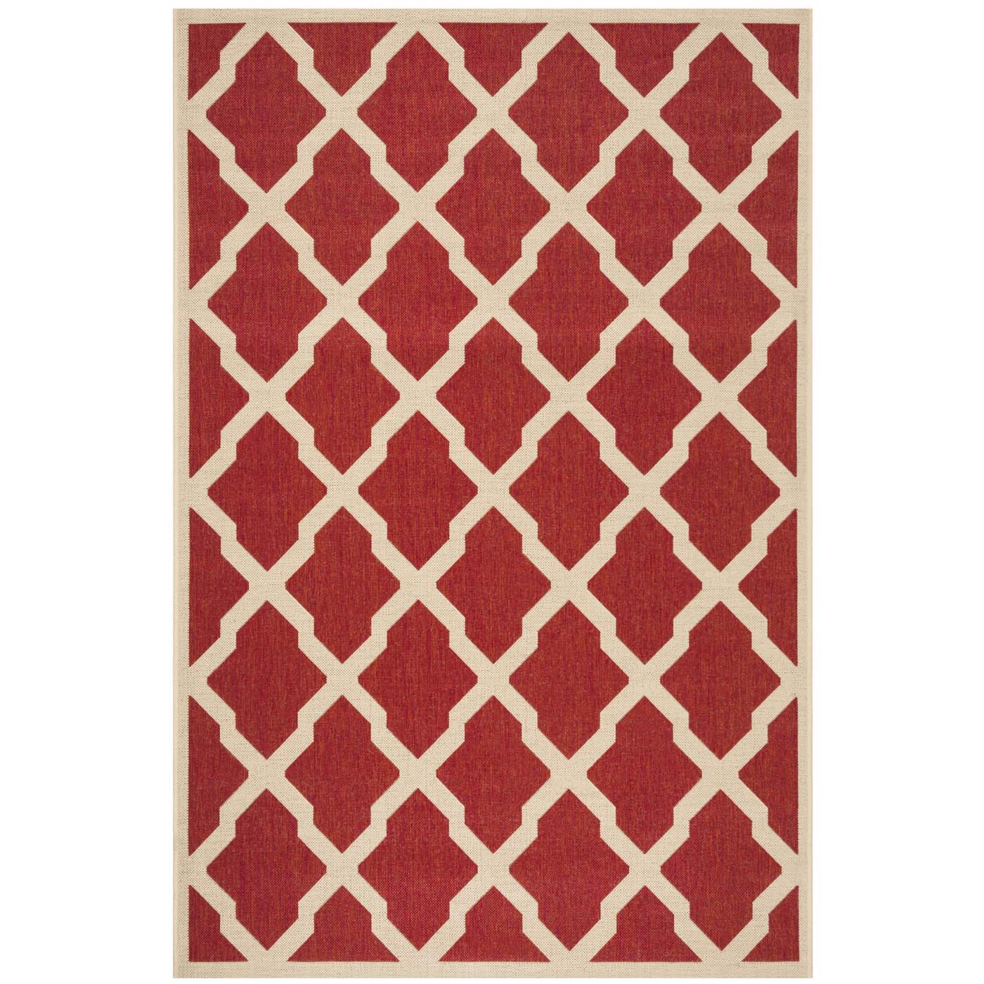 Safavieh Beach House 122 Rug, BHS122 - Red / Creme