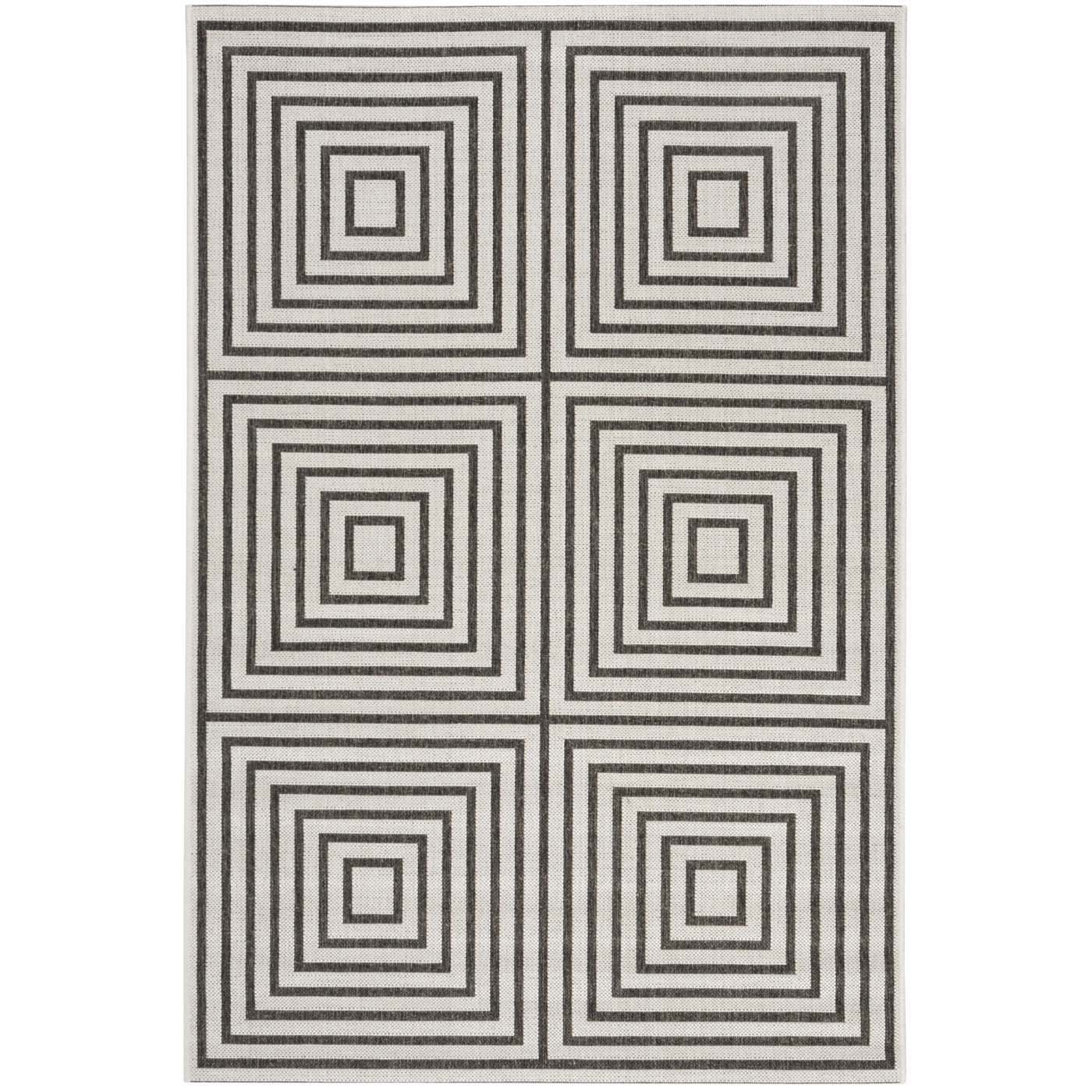 Safavieh Beach House 123 Rug, BHS123 - Light Grey / Charcoal